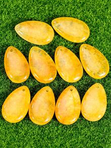 Yumfeel 2pcs Natural Yellow Quartz Teardrop Pendant, 16*26mm Crystal Pendant For Jewelry Making, Suitable For DIY Necklace And Earrings - Citrine - View 4