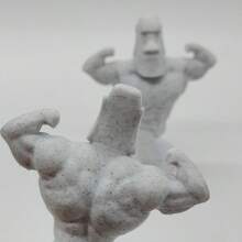 1pc Strongman Bodybuilder Muscle Statue, 3D Printed Plastic Decor, Desktop Ornament For Living Room, Study, Gym, Ideal Gift For Fitness Enthusiasts - A - View 5