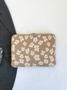 Jacquard Minimalist Luxury Multi-Size Laptop Tablet Storage Bag Computer Case - Khaki - View 6