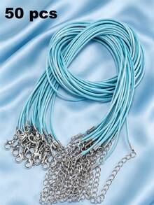 10/50/100pcs Multi-Color Multi-Layer Cord Necklace, Retro Punk Jewelry Necklace - Necklace Cord - View 55