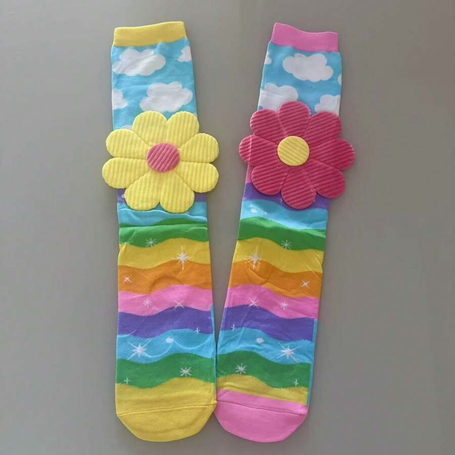 Fun 3D Kids Crew Socks One Size Random Boys Or Girls MI 3D - A14 - Ver 1