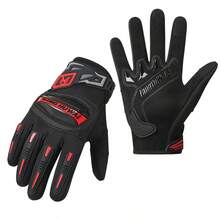 Motorcycle Riding Gloves Unisex, Breathable Touchscreen Anti-Slip Anti-Fall Wear-Resistant Hard Shell Finger Protection Motorcycle Gloves, Off-Road Electric Bike Gloves - A - View 12