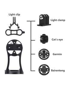 Aluminum Alloy Multi-Function Bicycle Computer Extension Mount Set, Compatible With Cat Eye Bike Light Integrated Holder, Mountain Bike & Road Cycling Accessories - Multicolor - View 3
