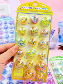 太空艙 3D 泡泡貼紙 女孩愛心裝飾貼紙，適用於筆記本、水杯、電腦，防水自黏小貼紙組，極簡平面貼紙，INS 風格裝飾貼紙，適用於筆記本、水杯、平板電腦，防水不殘膠小貼紙系列 - 彩色 - 查看 14