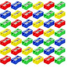 60pcs/120pcs Bulk Pencil Sharpeners, Colorful Pocket Mini Handheld Pencil Sharpeners, Back To School Essentials - A - View 1