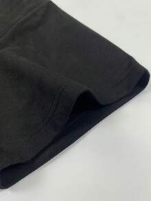 [Selected Pine Resin Ink]Men's Casual Fashion  Suede Foam Short Sleeve Shirt T Shirt - Black - View 7