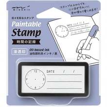 DESIGNPHIL スタンプ 浸透印 ハーフ 時間の記録柄 35511006 - 時間の記録柄 - チェックする 2
