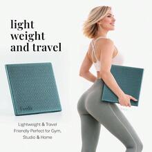 ヨガ用ニーパッド 膝サポートクッション 折りたたみ式 厚さ1. 2cm (約60cm×30cm) ヨガやエクササイズ中の膝の痛みを軽減 超厚手パッド 補助サポート ヨガ・ピラティス・フィットネス・ワークアウト用 - グリーン + 60cm x 30cm x 1.2cm - チェックする 8