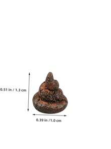 Mini Realistic Fake Poop, Fun Accessory, Suitable For Boys And Girls Party Pranks And Home Decor, Playful Poop For Landscape Decoration - one-size - View 2