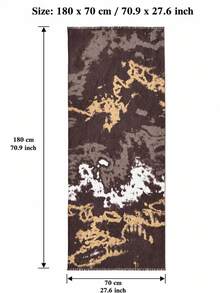 Hijab Syal Viscose Modal Berkerut Ombre Dua Warna, Selendang Panjang Lembut dan Ringan dengan Hiasan Rumbai untuk Gaya Abaya - coklat coklat - View 5