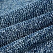 Summer Vintage Korean Style Distressed Wide Leg Denim Jeans Distressed Long Pants Daily Campus Vacation Summer - Dark Wash - View 4