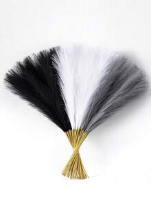 5/15pcs Artificial Reed Grass, Fluffy Faux Flowers, Beige, Brown, Artificial Reeds, Faux Reed Grass, Suitable For Home Farmhouse Decor, Bohemian Style Decor, Faux Flower Artificial Reed Decor, Vase Filler, Room Decor, Wedding Centerpiece Decor - B - View 9