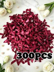 50個/組 /300個/袋 芭蕾風可愛緞帶小蝴蝶結 女孩愛心 DIY 衣飾頭飾裝飾配件材料，髮飾、氣球蝴蝶結、婚禮派對裝飾、房間裝飾、家居裝飾、粉色禮品包裝裝飾手工卡片裝飾 - 彩色 - 查看 32