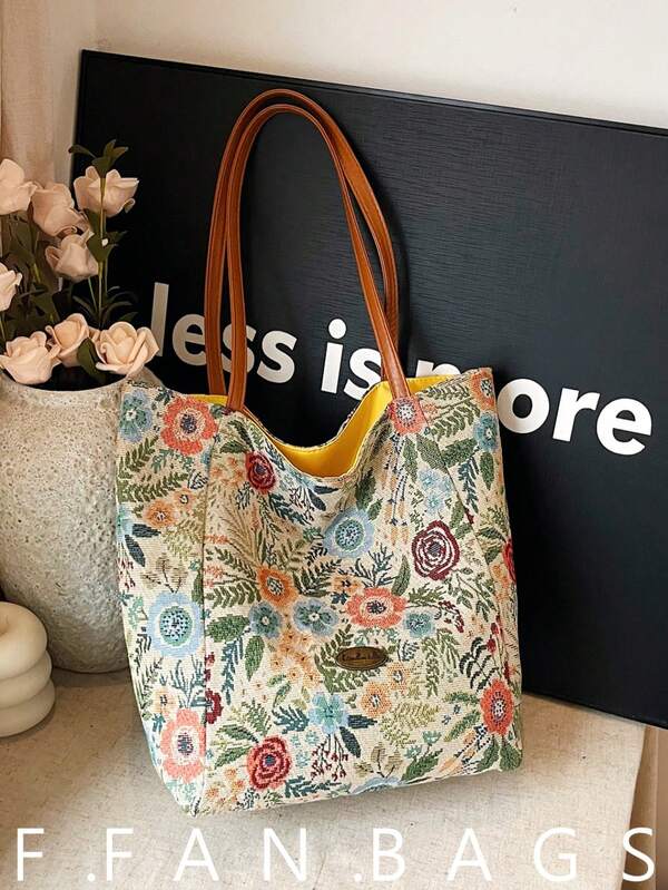 Large Capacity Ditsy Floral Women's 2026 New Fashion Crossbody Bag, Niche Versatile Shoulder Bag