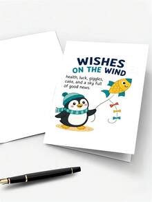 1pc Birthday Card For Friend, Sister, Mom – Iconic Woman Champagne Cartoon Illustration, Funny Birthday, Thickened, With Envelope - A - View 7