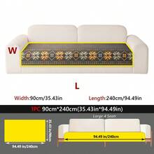 1 buah Sarung Sofa Jacquard Boho, Anti Hewan Peliharaan, Anti Gores, Ramah Kulit, Dapat Dicuci - MultiWarna - View 19