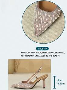 Women Heeled Sandals - Apricot - View 4