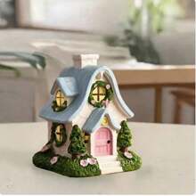 1pc Acrylic Flat Printed Non-3D House-Shaped Aromatherapy Burner Ornament, House Design, Suitable For Home Decor.Bedroom.Living Room.Office - A - View 2