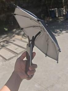 1pc Bendable Phone Sunshade - A Mini Sunshade That Helps Shield The Phone From Sunlight And Rain During Outdoor Activities, Prevents Glare And Reflection When Taking Photos, Easy To Use No Need For Electricity - Multicolor - View 7