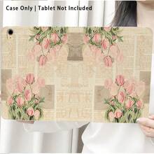 Rosa Tulpe und andere Muster mit Malereffekt Tablet-Schutzhülle, integrierter Stiftschacht, mit Ständer, kompatibel mit Honor 8/9/10, Honor GT 11,5 Zoll/X8/X8A/X9/X8Pro/X9Pro/V9/V8 Pro und anderen Modellen, kompatibel mit Huawei MatePad SE 11 Zoll/MatePad 11 Zoll/11,5 Zoll, MatePad Pro und anderen beliebten Modellen, auch geeignet für Xiaomi, Apple 10./11. Gen 2025 (A16) Tablets, Galaxy Tab A7/A9/A9 Plus/A11/A11 PLUS und andere beliebte Modell Tablet-Schutzhüllen - Verschiedenfarbig - Übersicht 6