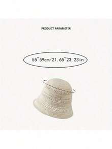 Hollow Crochet Knit Bucket Hat, Breathable Open Weave Fisherman Sun Cap For Women Summer Outdoor Travel - Multicolor - View 8