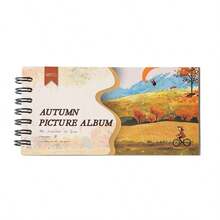 JotBox Autumn Scrapbook Autumn Coil PET Die-Cut Sticker Book Planner Decoration Autumn Atmosphere Planner Collage DIY Material Stickers School Supplies - Autumn Picture Book PET Sticker Book - View 6
