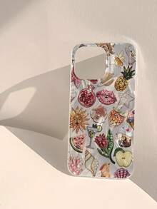1pc Feather Yarn Beaded Palm Tree Lobster Personalized Simple All-Inclusive TPU Anti-Fall Phone Case Compatible With Apple 17 16 15 14 13 12 11promax Protective Case Air Suitable For Samsug Series - Multicolor - View 2