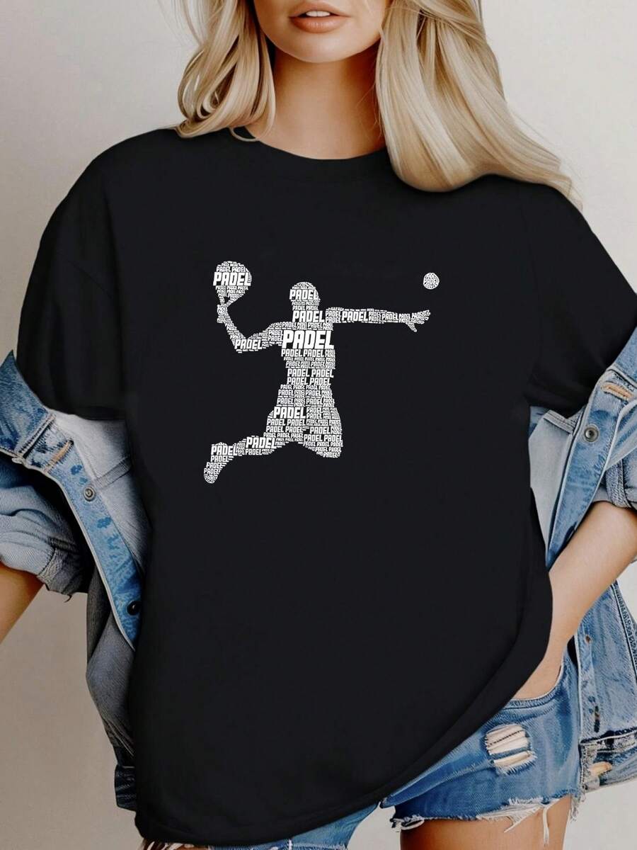 Women T-Shirts - 黑色 - 查看 1