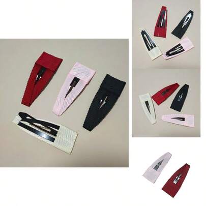 Water Drop Basic Art Hair Clip Simple Side Clip Girls Hair Clip Thread With Patch Bb Clip Hair Accessories Headdress