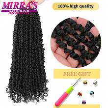 Extensiones de cabello sintético negro Passion Twist de 6/8/12/18 pulgadas, cabello corto estilo, trenzado pre-rizado para crochet. - S1/613/14G - Ver 2