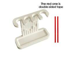 1pc Electric Toothbrush Head Holder, Multi-Slot Toothbrush Head Storage Rack, With Adhesive Back, Replacement Brush Head Organizer, Electric Toothbrush Head Storage Rack, Suitable For Home Use, Durable Plastic, Bathroom Countertop Storage - Multicolor - View 8