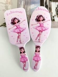 BEATURE Pink Ballet Girl Pattern Air Cushion Comb, Scalp Massage Comb, Anti-Static, Durable ABS Handle, Suitable For All Hair Types, High-Quality Air Cushion Comb. - Air Cushion Comb - View 11