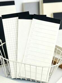 1/2/3pcs Paper Daily Planner Weekly Planner Memo Multi-Functional Student Notebook Paper Self-Discipline Daily Plan Time Management Weekly Plan To-Do List Check-Off Cards, Back To School Supplies, Planner, Notebook, Student Learning And Office Supplies - Multicolor - View 9