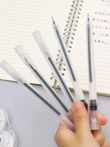 10/20/30/50pcs Neutral Gel Pens 0.5mm Needle Tip Ballpoint Pens Signing Pens Black Carbon Ink Pens Stationery - 10pieces - View 3