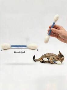 6 pezzi Bacchetta interattiva per gatti, giocattoli per gatti, 6 colori, adatti per alleviare la noia in casa, corda masticabile durevole per la cura dentale, grande palla da calcio per gatti, giocattolo interattivo, accessori regalo - Multicolore - Visualizzare 3