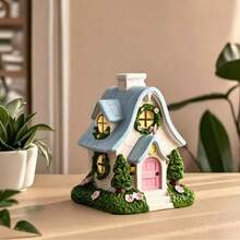 1pc 2D Flat Printed Non-3D Decorative Creative House-Shaped Aromatherapy Burner With Tweezers, No Fragrance Beads, House Design, Suitable For Home Decor, Bedroom, Living Room, Office - 1PC - View 6