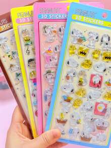 3D Embossed Gem Nail Stickers Raised Waterproof Nail Art Decor|3D - Multicolor - View 4
