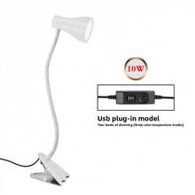 3-Mode Adjustable Brightness LED Clamp Desk Lamp, USB Powered Eye-Care Reading Light For Dorm, Bedroom, Office, Flexible Neck 360° Adjustable For Study, Work, Reading, Drawing - Clip-on Speaker Desk Lamp - View 14