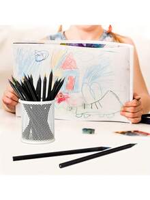 2 Tubes Of Black Colored Pencils + 1 Yellow Sketchbook (A4/A5/A6/16K), Suitable For Students And Adults To Draw And Sketch. - Sketchbook - View 9