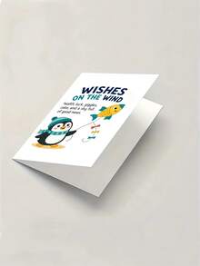 1pc Birthday Card For Friend, Sister, Mom – Iconic Woman Champagne Cartoon Illustration, Funny Birthday, Thickened, With Envelope - A - View 6