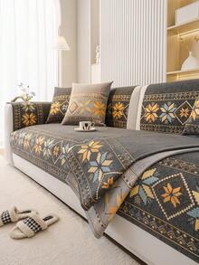 1 buah Sarung Sofa Jacquard Boho, Anti Hewan Peliharaan, Anti Gores, Ramah Kulit, Dapat Dicuci - MultiWarna - View 9
