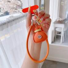 1pc Women's Luxury Rhinestone Lucky Bag Leather Short Phone Case With Wrist Strap And Handbag Chain, Anti-Loss Durable Lanyard For Travel - Multicolor - View 6