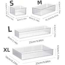1 Set (7pcs/5pcs/4pcs/1pc) Acrylic PET Material Cosmetic Storage Box Set, Multiple Sizes Available, Suitable For Vanity And Wardrobe, Perfect For Storing Cosmetics And Skincare Products - Multicolor - View 11