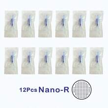 12pcs Derma Pen A6/A1 Beauty Device Replacement Cartridges, 0.25mm Needle Length, Slot-In Replacement Parts, No Electricity Or Battery Required - Blue - View 10