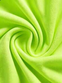 Nuova Collezione Estate 2026: T-shirt da donna 100% cotone con stampa dalmata, motivo creativo vintage 'Fascia per capelli rossa a pois e occhiali da sole dalmata'. - Verde neon - Visualizzare 5