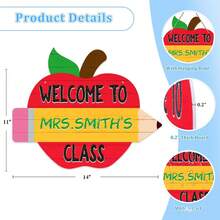 Double-Sided First Day And Last Day Of School Blackboard, Pencil Design - Kindergarten Preschool Blackboard Sign, Back To School Season For Kids Girls - Multicolor - View 13
