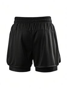 3pcs Men's Outdoor Sports Training Shorts, Running Gym Quick-Dry Breathable Elastic Shorts - Multicolor - View 2