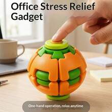 Model Display - Stress Relief Gadget Press & Rotate Ball, + Clicker, Office Portable Small Toy, One-Hand Operation, Pocket Toy (14+), Random Color - Multicolor - View 9