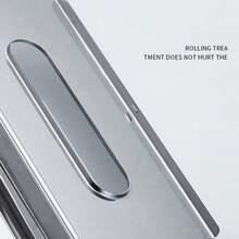 1 buah Kotak Tisu Stainless Steel, Penutup Kotak Tisu, Wadah Tisu, Tempat Tisu Meja, Kotak Penyimpanan Tisu untuk Kamar Mandi, Ruang Tamu, Kamar Tidur, dan Perlengkapan Rumah Tangga - Perak - View 6