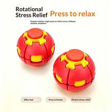 1pc Stress Relief Toy Pressable Rotating 3D Printed - Multicolor - View 5
